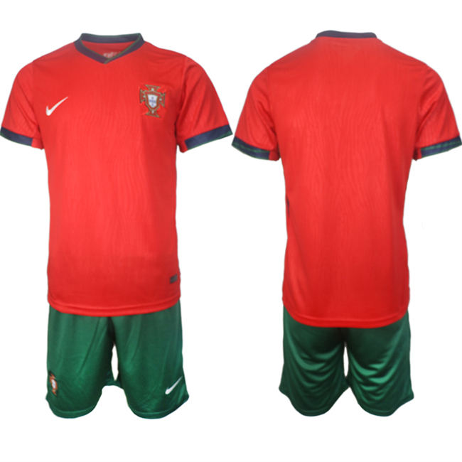 Men's Portugal Team UEFA Euro 2024 Red Home Soccer Jersey